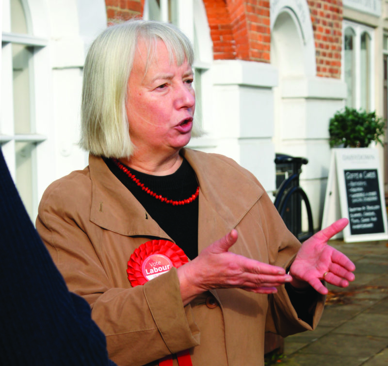 Liz campaigning during GE2019