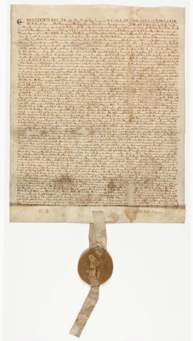 The Magna Carta: a written constitution? Image from National Archives, available at https://www.archives.gov/exhibits/featured-documents/magna-carta